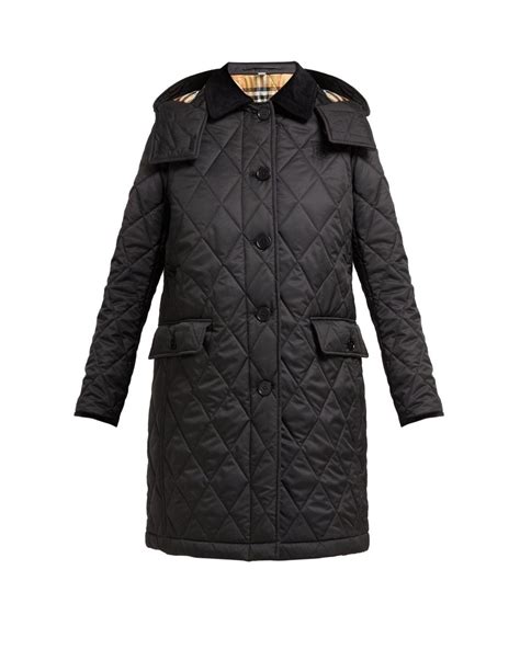 dereham burberry|Quilted Thermoregulated Coat in Black .